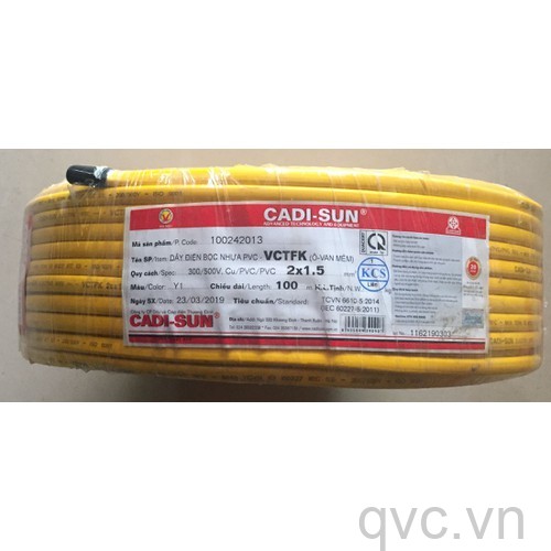 Dây điện mềm Trần Phú 2 x 4mm