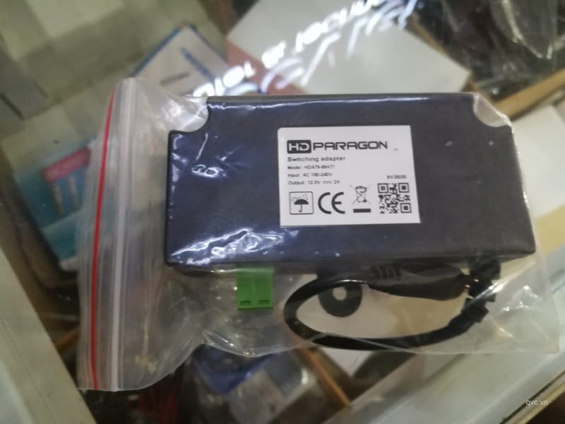 Nguồn kèm hộp nối vuông VH - Adapter 12V-2A