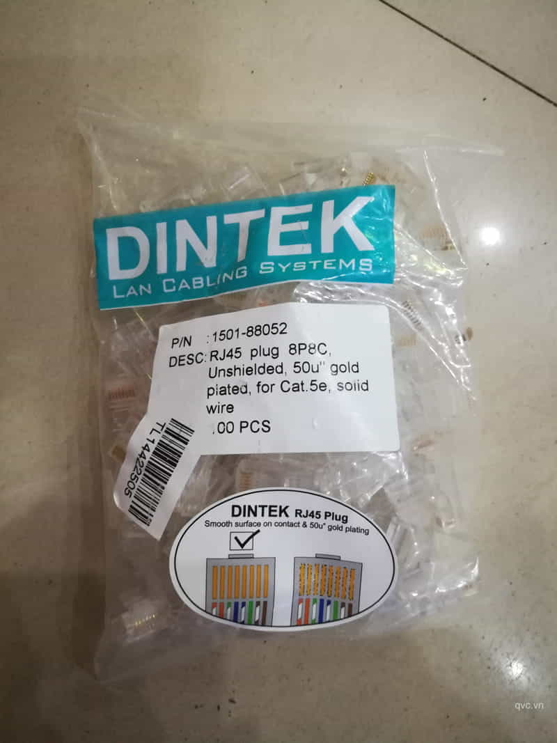 Hạt mạng Dintek Cat5e