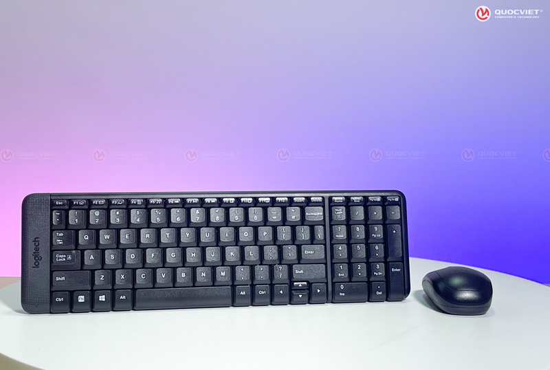 Bộ bàn phím chuột không dây Logitech MK220 USB-Wireless