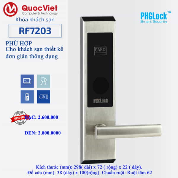 Khóa cửa khách sạn RF7203SR