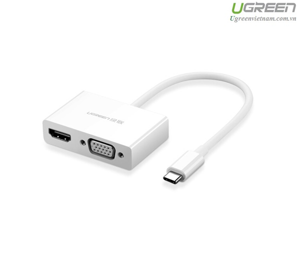 Cáp USB-C to HDMI/VGA UGREEN 30843