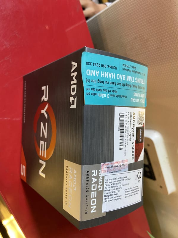 CPU AMD Ryzen 5 5600X (3.7 GHz Upto 4.6GHz /6 Cores,/12 Threads / SK AM4)