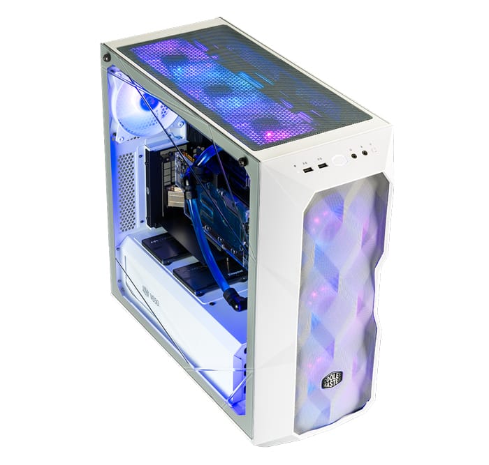 Vỏ case CoolerMaster MASTERBOX TD500 TG MESH WHITE ARGB