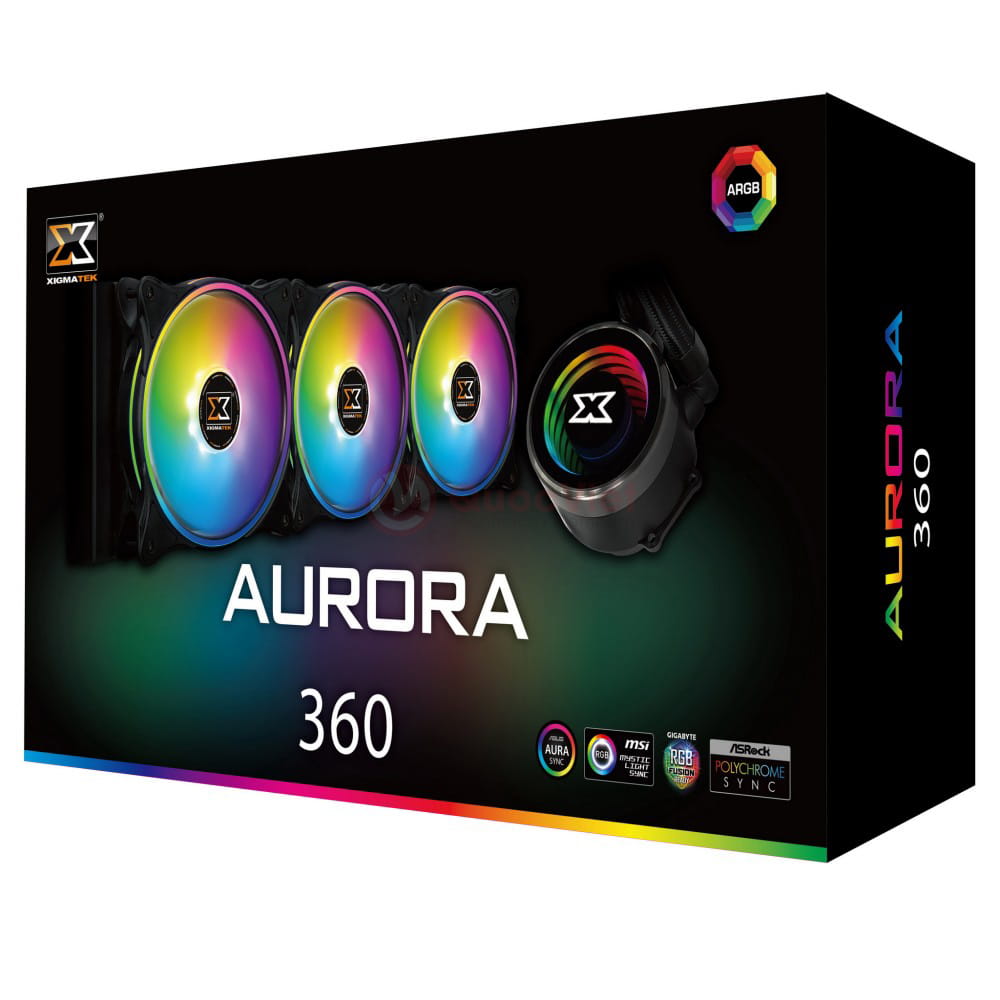 XIGMATEK AURORA 360 (EN42814) - ARGB, SUPPORT AMD TR4, ALL IN ONE WATERCOOLING