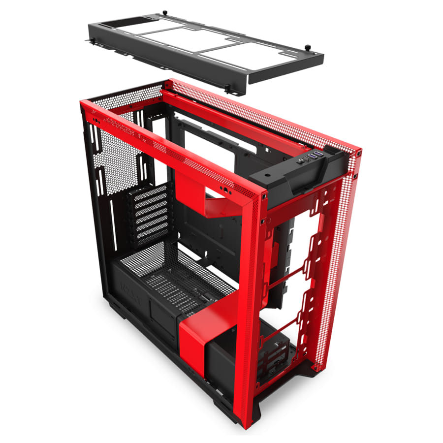 Vỏ máy tính NZXT H710 Black/Red (CA-H710B-BR) EATX
