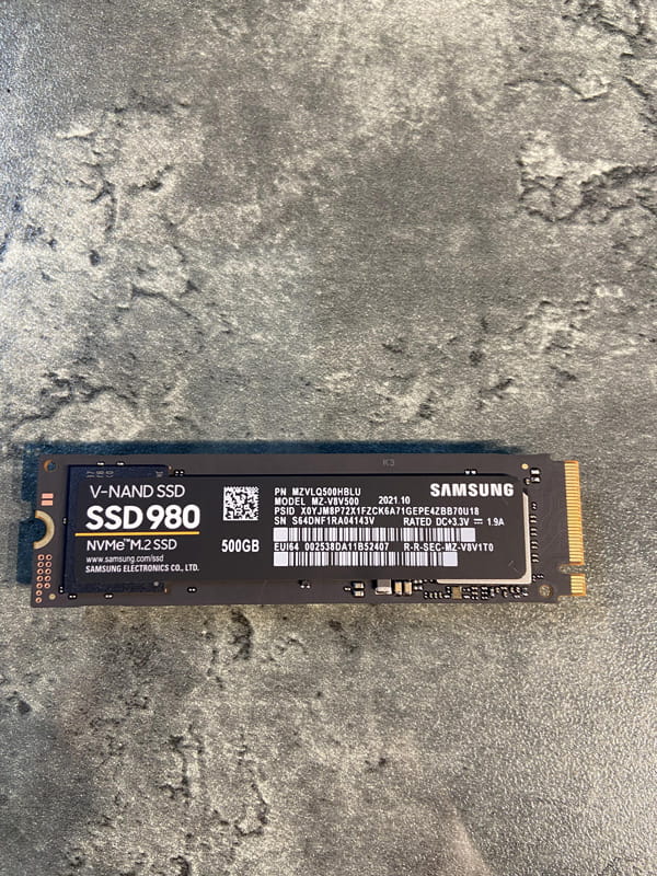 SSD Samsung 980 500GB PCIe NVMe M2.2280 MZ-V8V500BW (đọc: 3100MB/s /ghi: 2600MB/s)