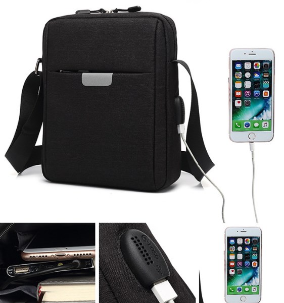 Túi đựng máy tính bảng 10 inch, có cổng kết nối USB
