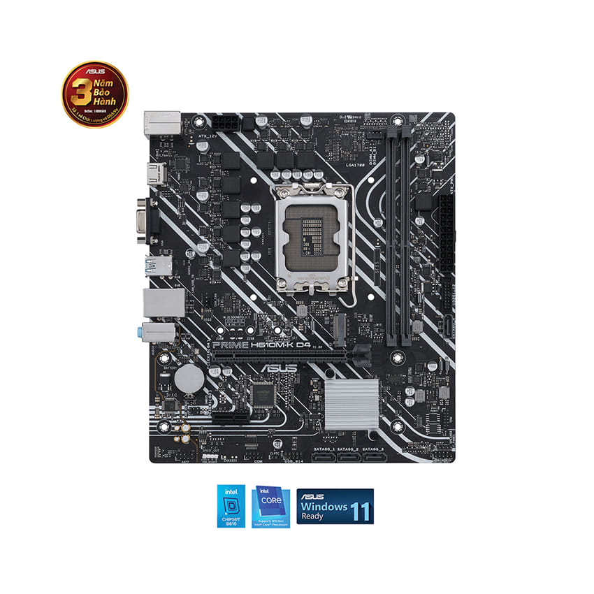Mainboard Asus PRIME H610M-K D4 ( Socket 1700, M-ATX, 2 khe Ram)