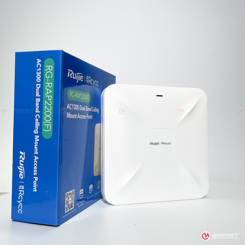 Bộ phát Wifi ốp trần  RUIJIE RG-RAP2200 (F) (chưa kèm nguồn)