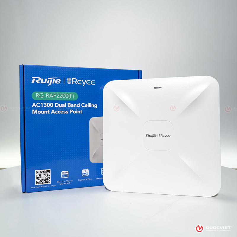 Bộ phát Wifi ốp trần  RUIJIE RG-RAP2200 (F) (chưa kèm nguồn)