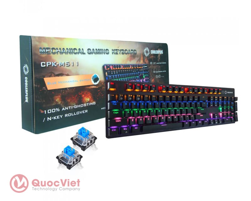 Bàn phím cơ Gaming Coolerplus CPK - M511