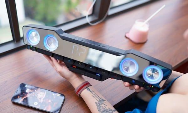 Loa Soundbar E-Dra EGS01W LED RGB (USB Bluetooth, PC, FM)