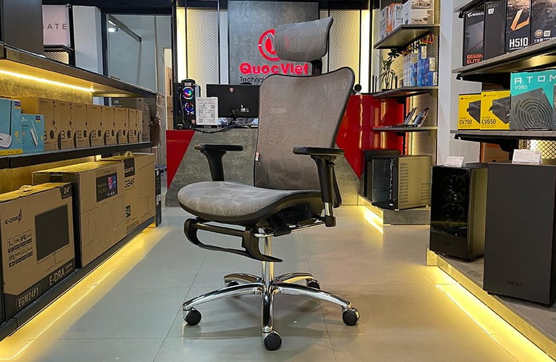 Ghế xoay Sihoo M57B-N103 Black Grey ( Kê Chân)