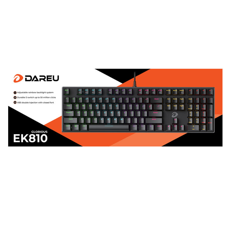 Bàn phím cơ  Dare-U EK810 Blue Switch (Black)