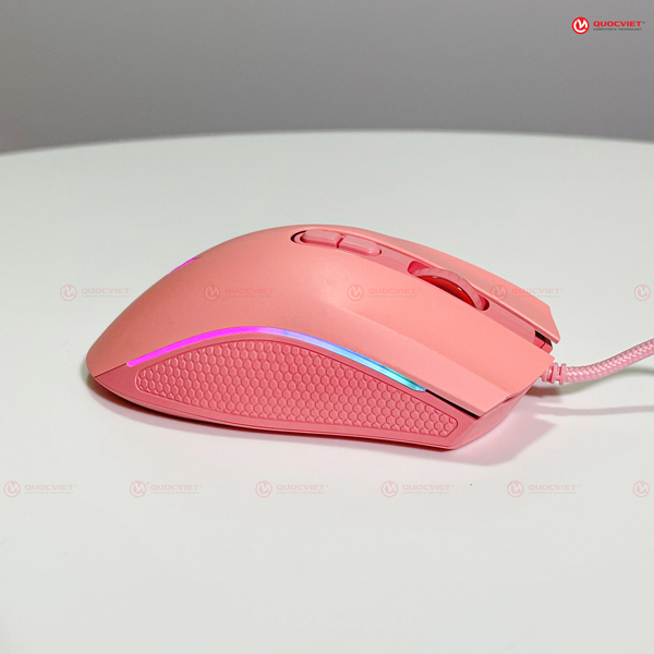 Chuột E-DRA Gaming EM624 Pink ( USB)
