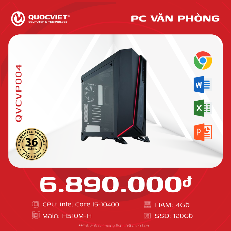 Máy Tính Bàn  văn phòng QVCVP004 2023