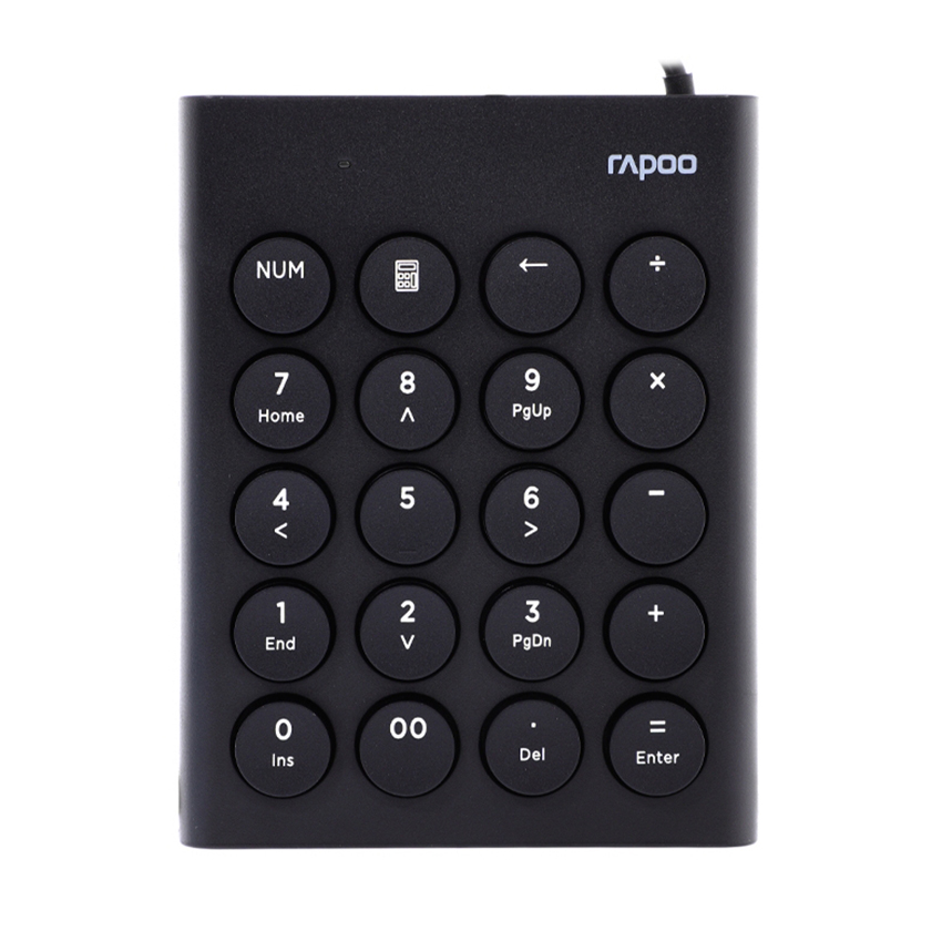 Bàn phím Số Key Rapoo K30 Black 12209