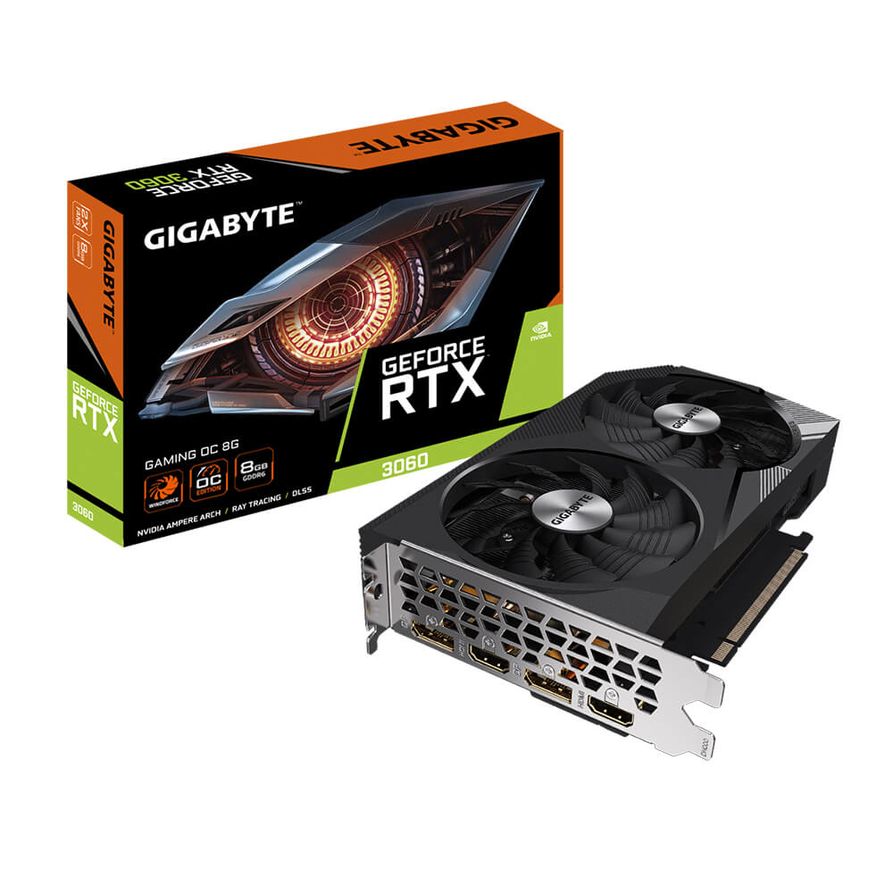 Card Màn Hình VGA Gigabyte 8GB GV-N3060 Gaming OC
