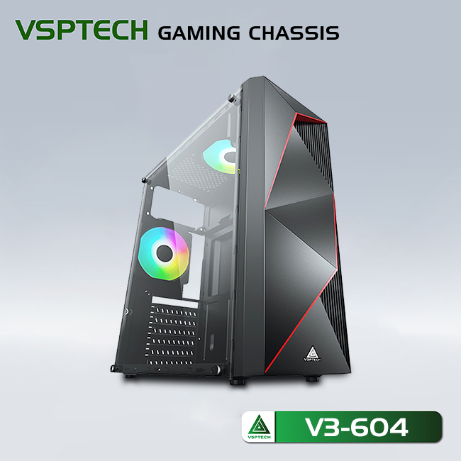 Case VSP V3-604 Gaming Black ( NO FAN)