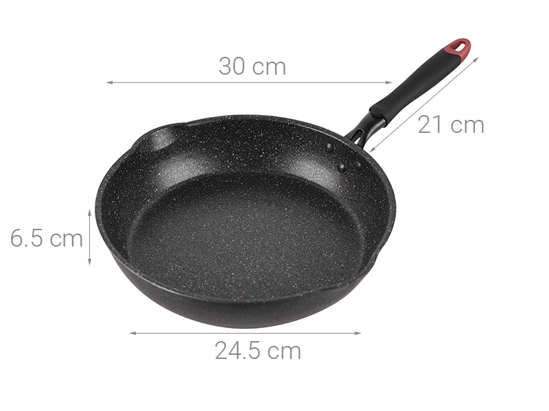 Chảo Nhôm chống dính,vân đá,đáy từ,Size30 Kangaroo KG661XL