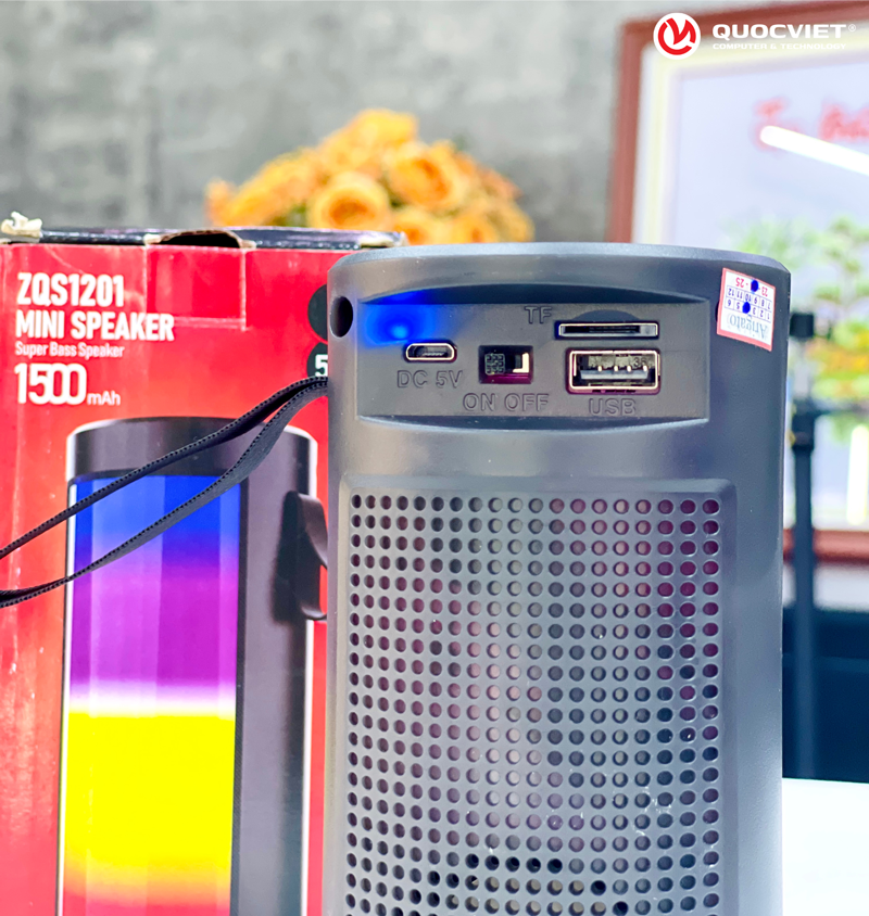 Loa Bluetooth ZQS 1201 Có Led RGB