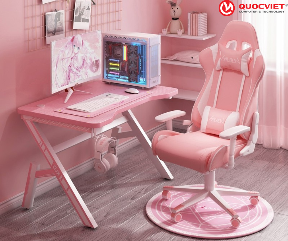 Bộ Giàn Pc Màu Hồng Pink Live stream