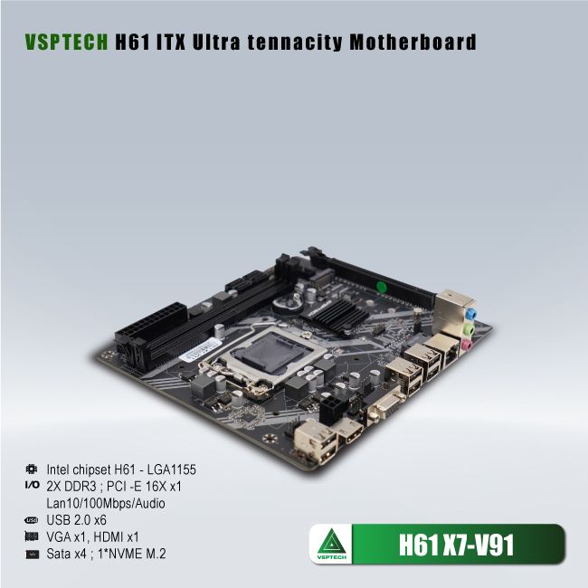 Main VSPTECH H61 X7-V91 Socket 1155