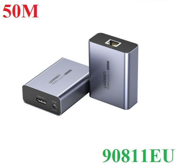 Bộ kéo dài HDMI to lan 50m Ugreen 90811EU