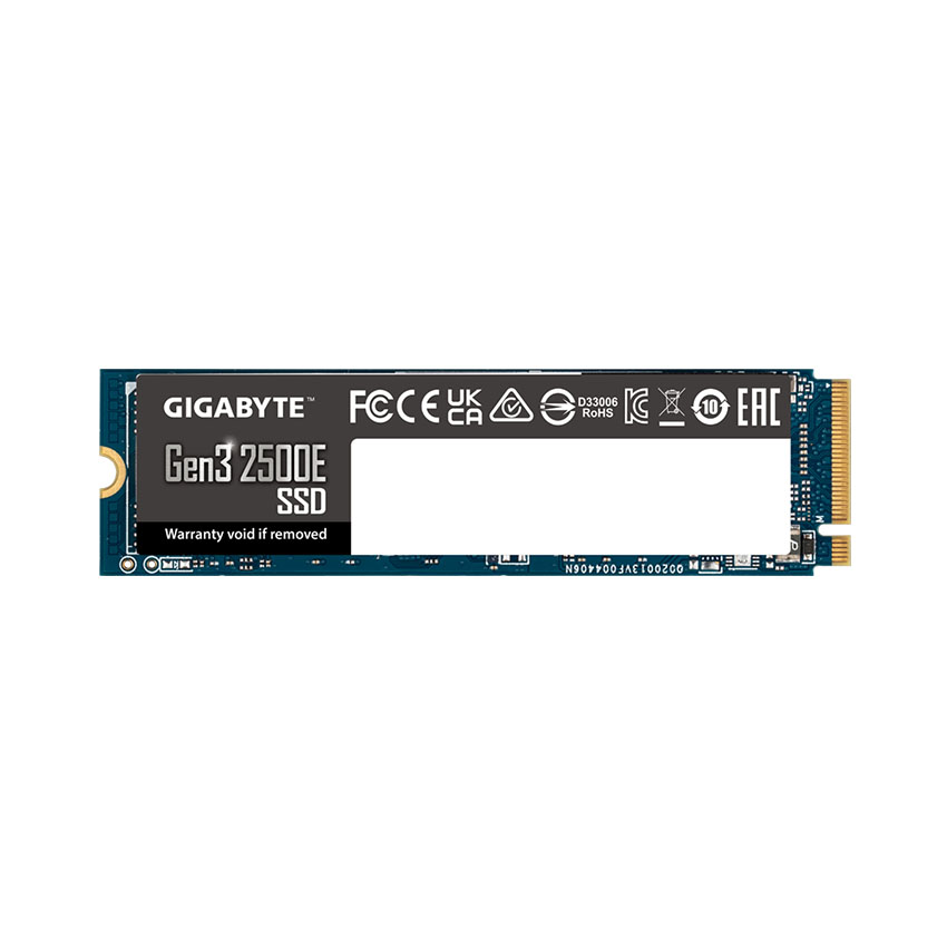 SSD Gigabyte Gen3 2500E GAG325E500G 500Gb (NVMe PCIe/ Gen3x4 M2.2280/ 2400MB/s/ 1800MB/s)