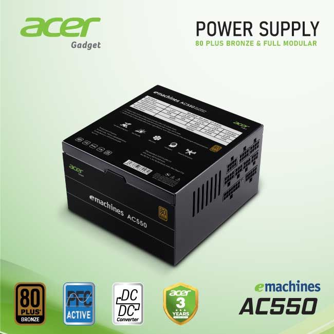 Power ACER AC550 80 Plus Bronze 550W(90V-260V)