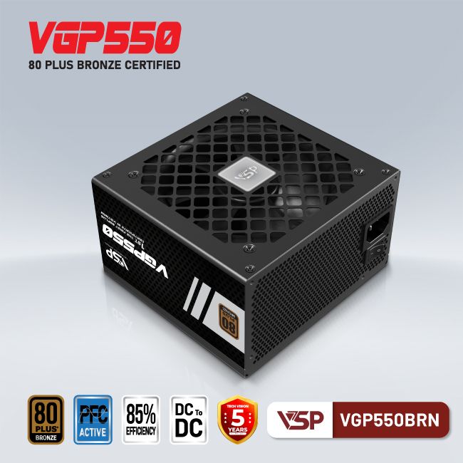 Power VSP VGP550BRN 550W 80 Plus Bronze((100V-240V)