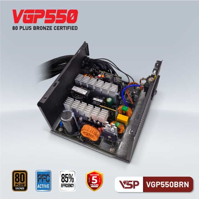 Power VSP VGP550BRN 550W 80 Plus Bronze((100V-240V)