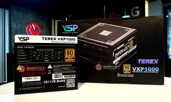 Power VSP TEREX VXP1000TGD 1000W 80 Plus Gold((100V-240V)