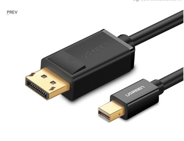 Cáp chuyển đổi Mini Displayport to Displayport dài 1,5m Ugreen 10477 hỗ trợ Full HD 3D 4K