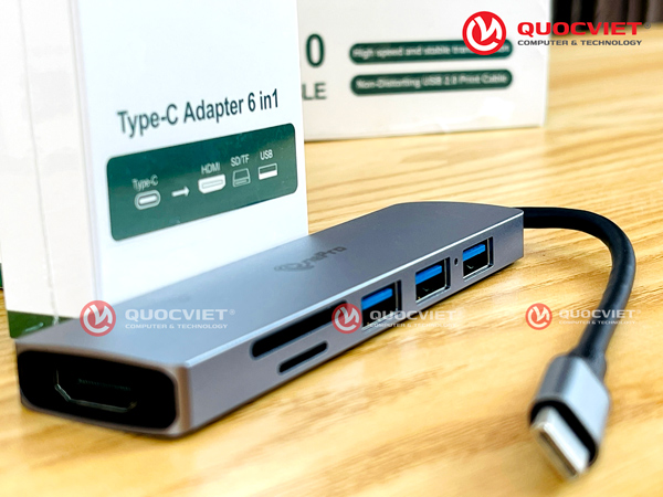 Bộ chuyển đổi Type-C sang HDMI/SD/TF/USB One Pro (OP-Z202414)