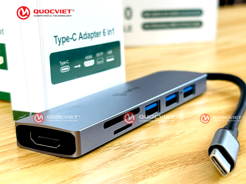 Bộ chuyển đổi Type-C sang HDMI/SD/TF/USB One Pro (OP-Z202414)