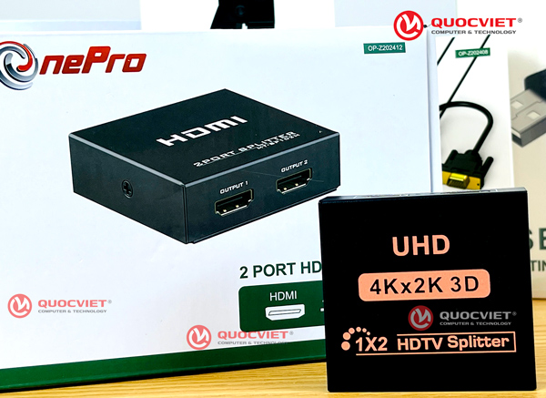Bộ chia HDMI 1 ra 2 4K One Pro (OP-Z202412)