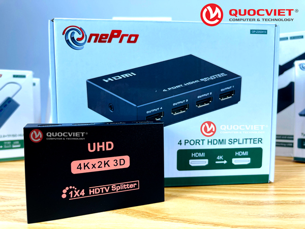 Bộ chia HDMI 1 ra 4 4K One Pro (OP-Z202413)