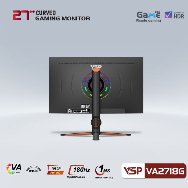 Màn hình cong VSP VA2718G R1500 180HZ - 1MS