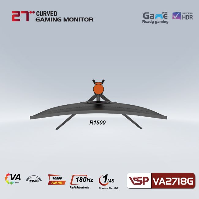 Màn hình cong VSP VA2718G R1500 180HZ - 1MS