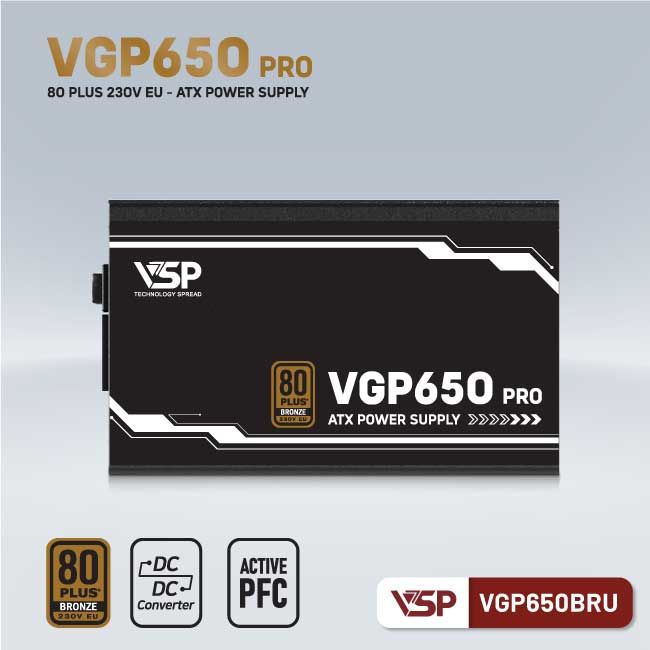 Power VSP VGP650BRU 650W 80 Plus Bronze 230V EU