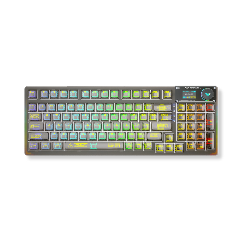 Bàn phím Cơ Key Gaming 3 mode AULA F98 Pro - Đen ( Bluetooth/ Wireless/ Led RGB )