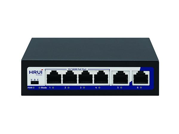 Switch PoE HRUI 4 cổng Model HR902-AF-42N