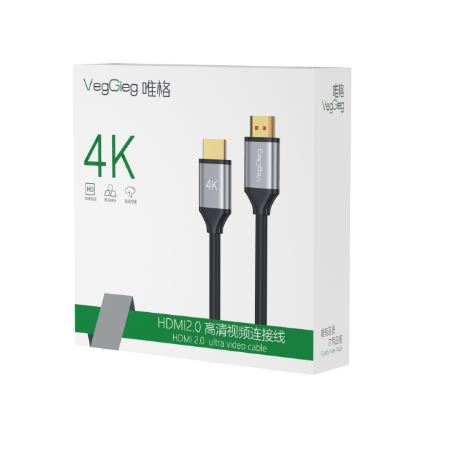 Dây HDMI 3M VEGGIEG V-H303 4K chuẩn (19+1) mạ vàng
