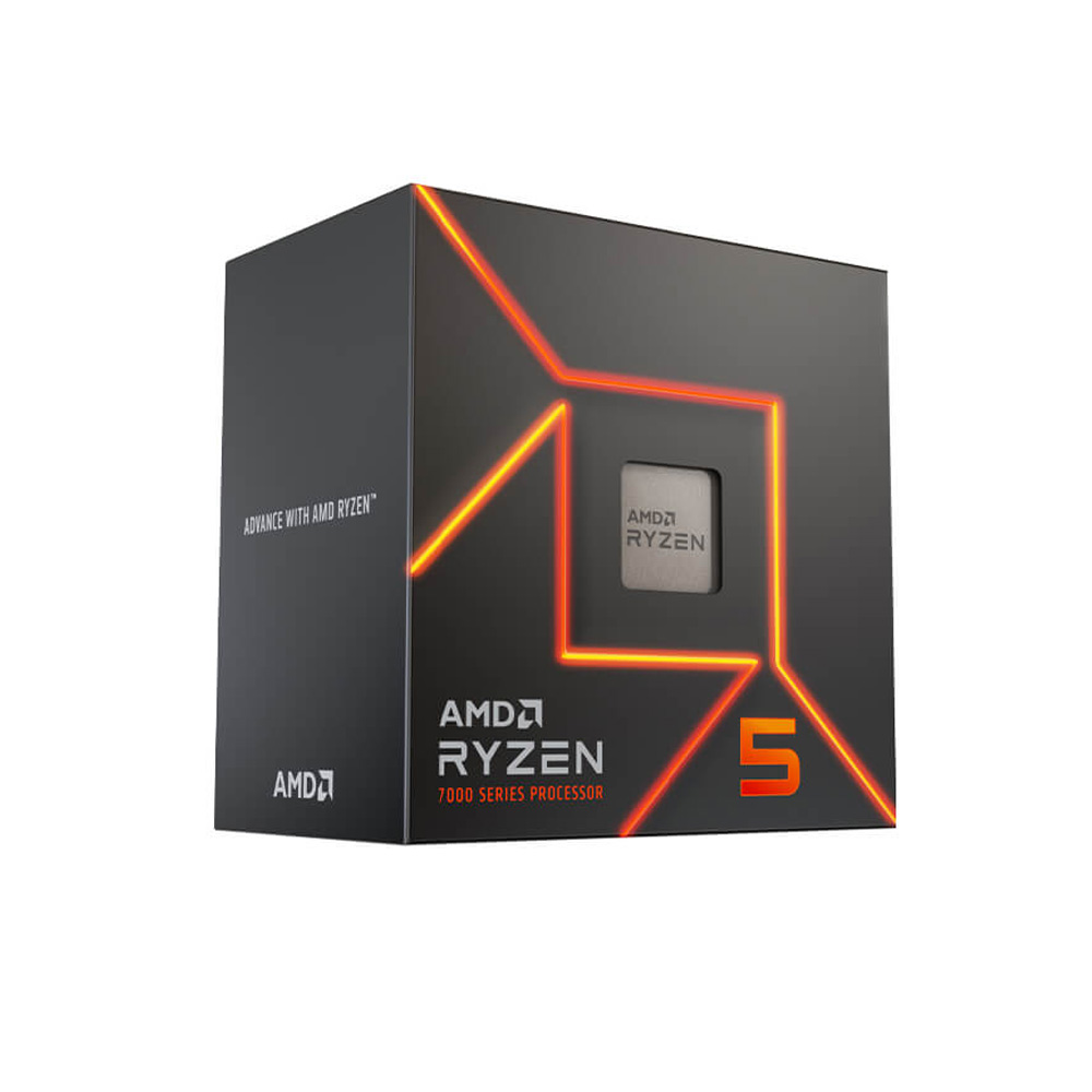 Bộ vi xử lý AMD Ryzen 5 7600 / 3.8GHz Boost 5.1GHz / 6 nhân 12 luồng / 38MB / AM5
