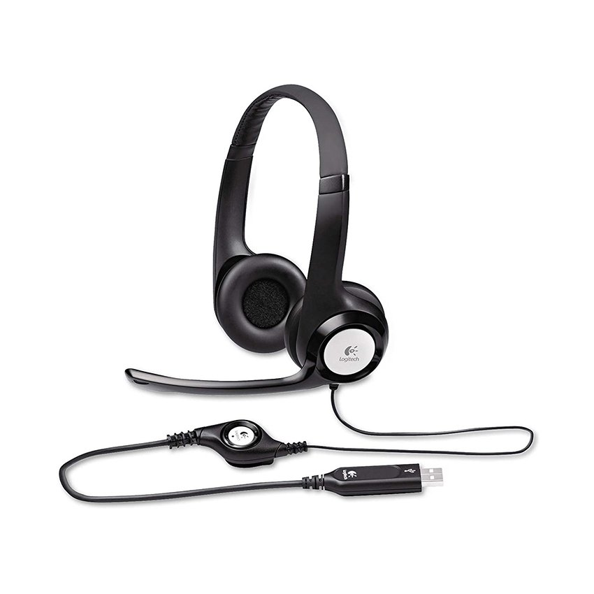Tai nghe Logitech H390 USB đen