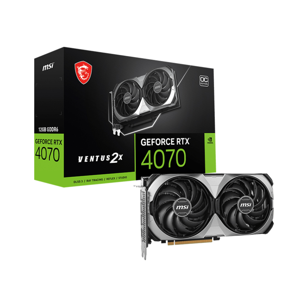 VGA MSI RTX 4070 VENTUS 3X E1 12GB OC