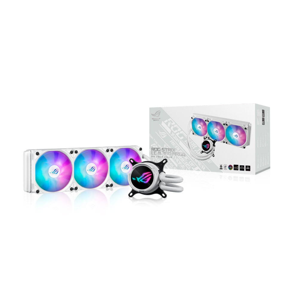 Tản Nhiệt Nước CPU ASUS ROG STRIX LC III 360 ARGB WHITE ( 3 Fan 12cm ARGB)