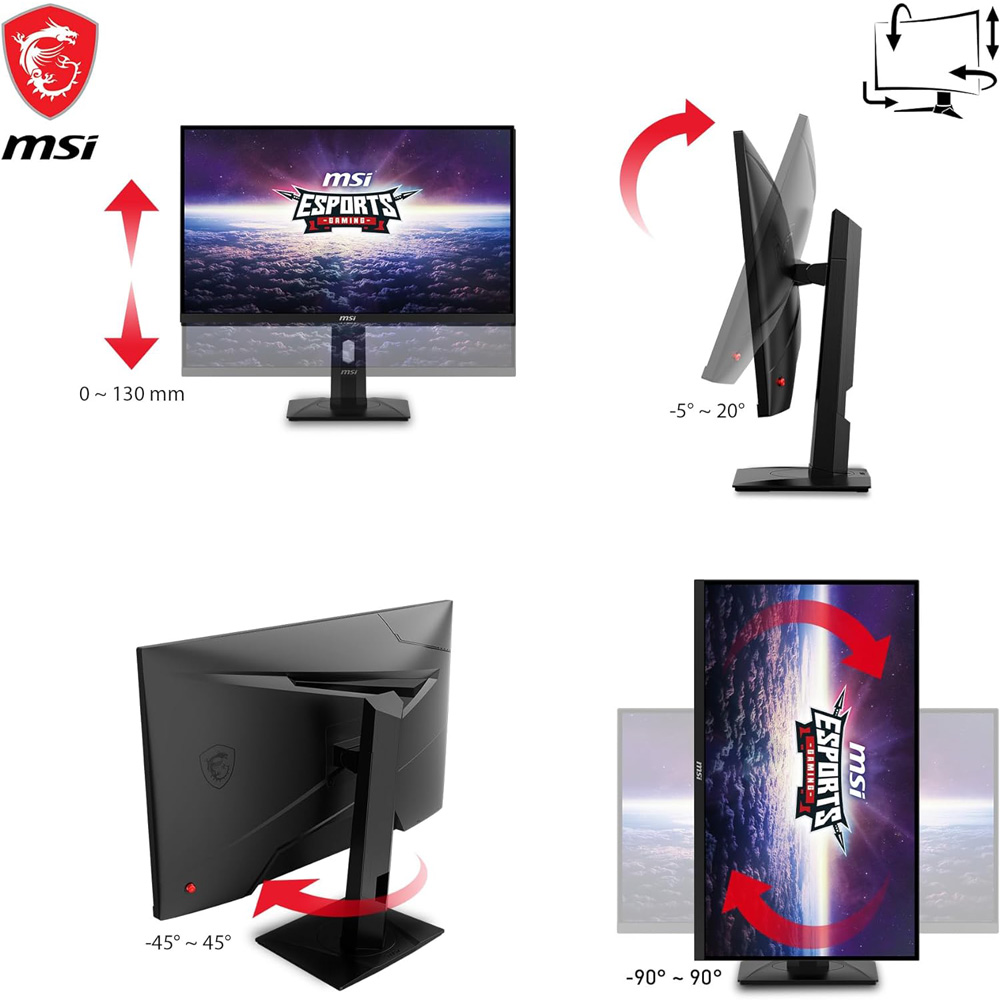 Màn Hình Gaming MSI G274QPX (27.0 inch - 2K - IPS - 240Hz - 1ms - USB TypeC - GSync - DisplayHDR400 - NightVision)
